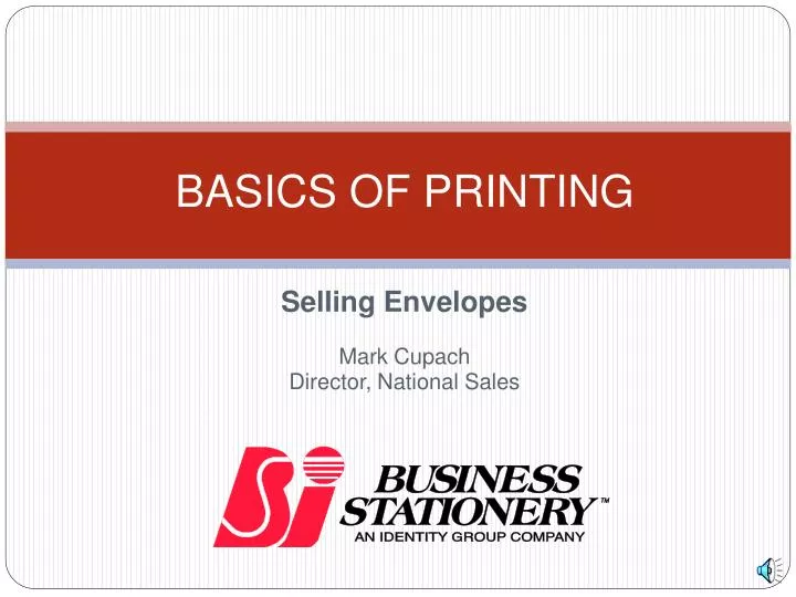 basics of printing