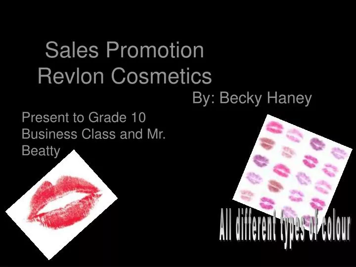 sales promotion revlon cosmetics