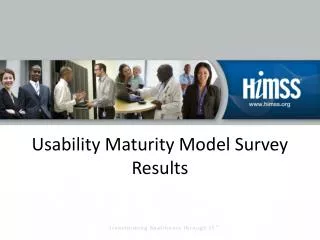 Usability Maturity Model Survey Results