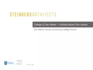 College of San Mateo – Facilities Master Plan Update
