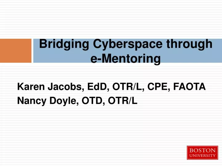 bridging cyberspace through e mentoring