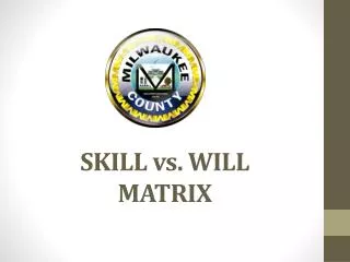 SKILL vs. WILL MATRIX