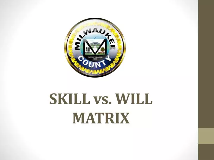 skill vs will matrix