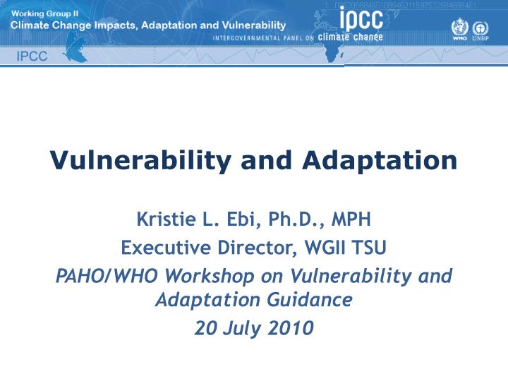 vulnerability and adaptation