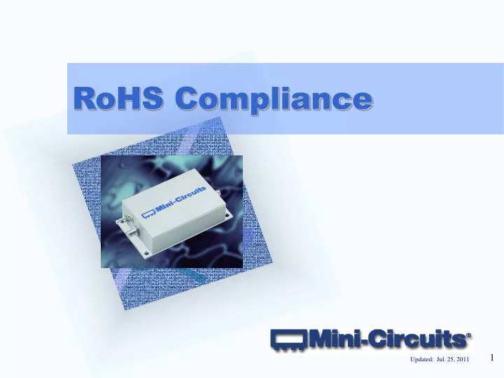 rohs compliance