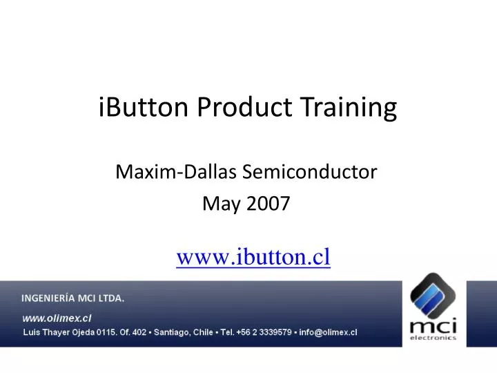 ibutton product training