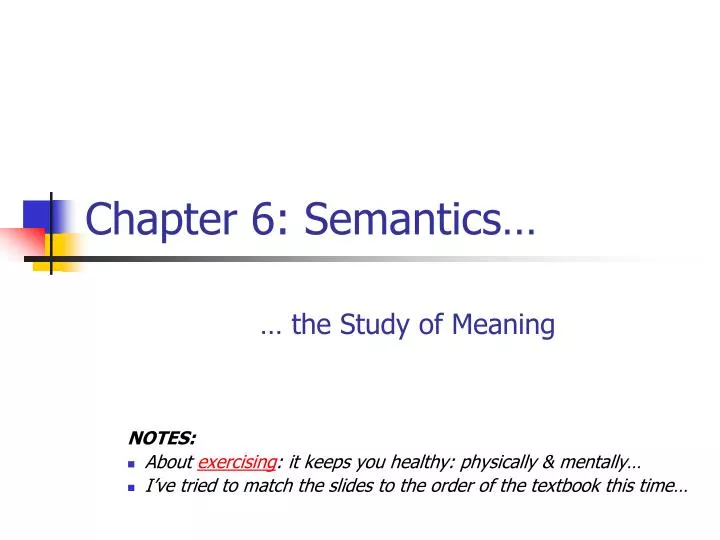 chapter 6 semantics