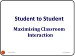 Student to Student - slide 1