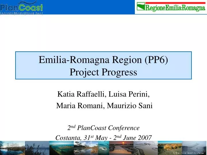 emilia romagna region pp6 project progress