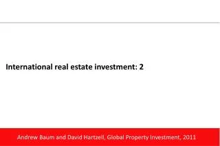 International real estate investment: 2