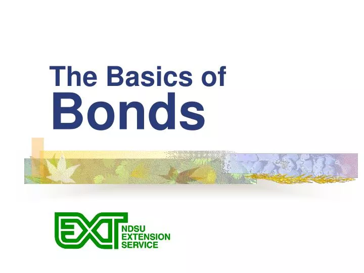 the basics of bonds