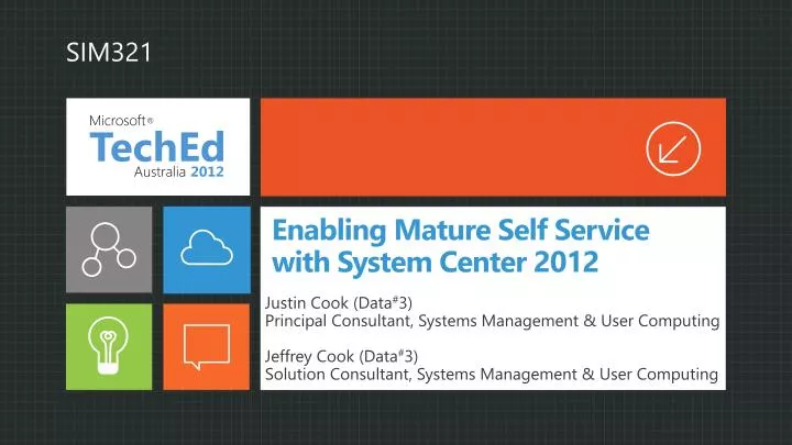 enabling mature self service with system center 2012