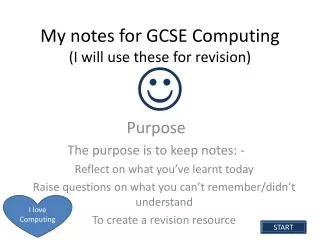 My notes for GCSE Computing (I will use these for revision)
