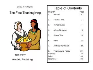 Library of the Piligrims The First Thanksgiving
