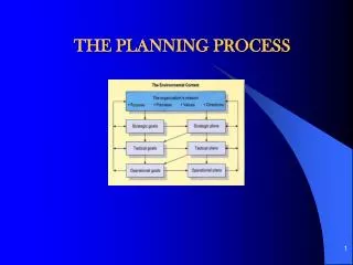 THE PLANNING PROCESS