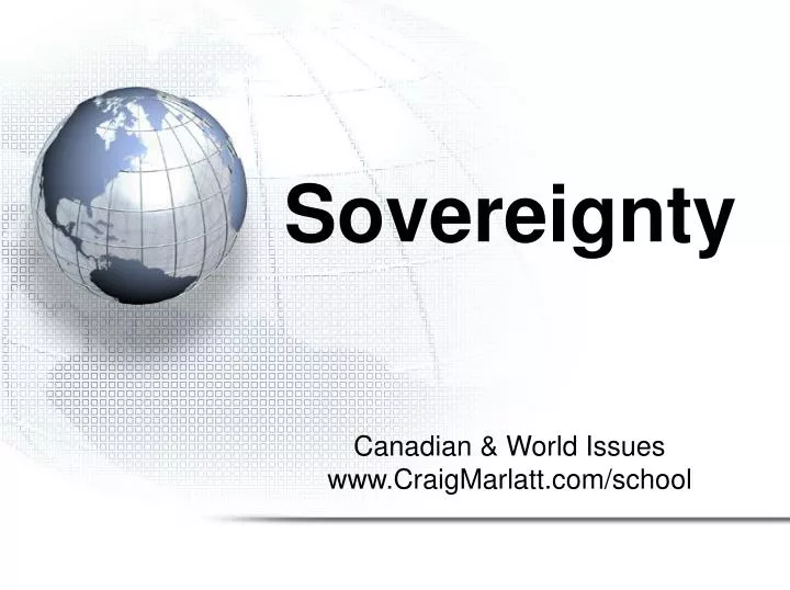 sovereignty