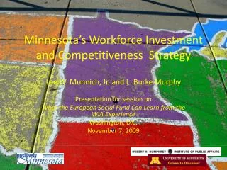 Minnesota’s Workforce Investment and Competitiveness Strategy