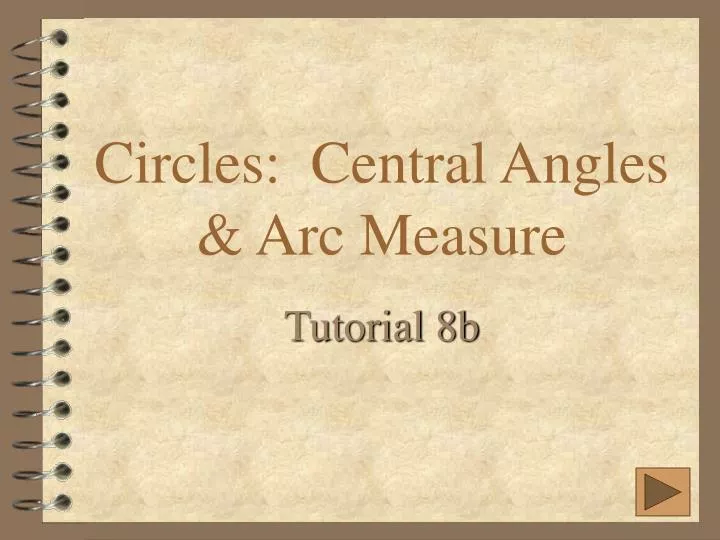 circles central angles arc measure