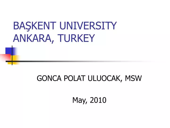 ba kent university ankara turkey