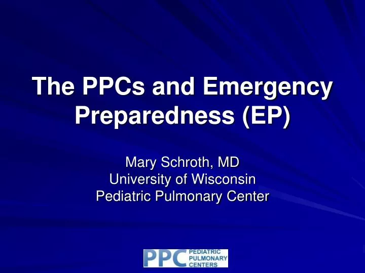 the ppcs and emergency preparedness ep