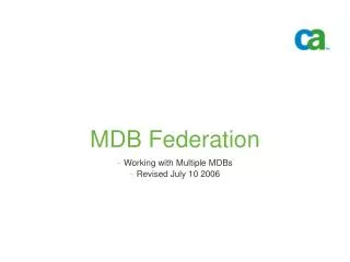 MDB Federation