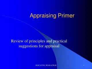 Appraising Primer