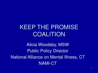KEEP THE PROMISE COALITION