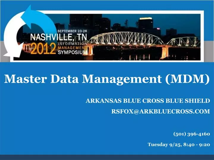 master data management mdm