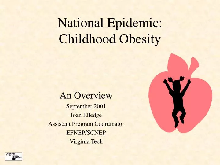 national epidemic childhood obesity