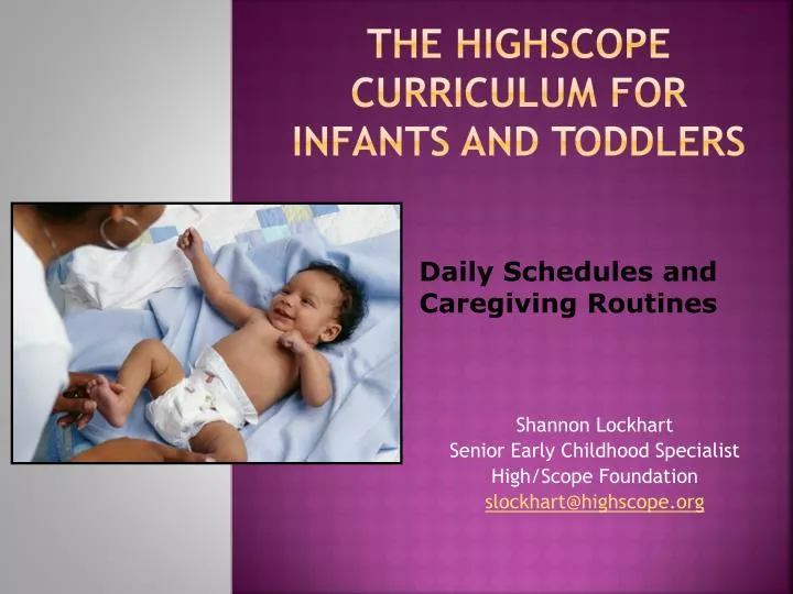 the highscope curriculum for infants and toddlers