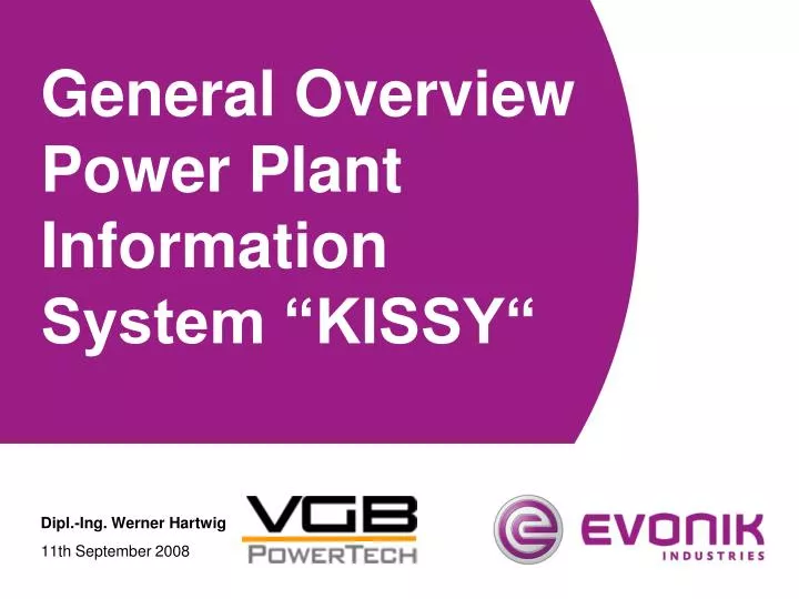 general overview power plant information system kissy