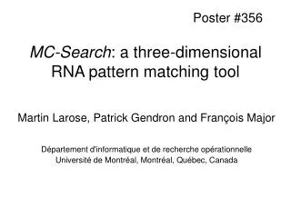 MC-Search : a three-dimensional RNA pattern matching tool