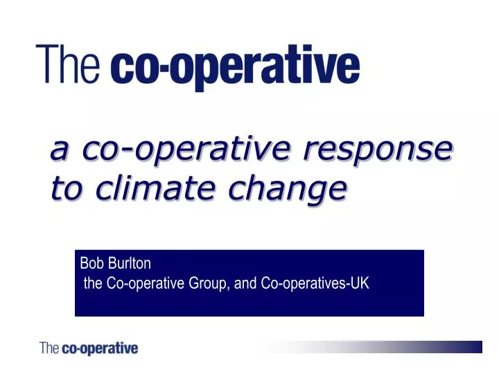bob burlton the co operative group and co operatives uk