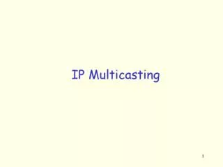 IP Multicasting