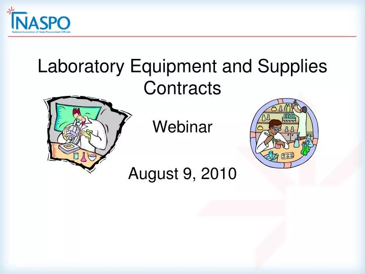 laboratory equipment and supplies contracts