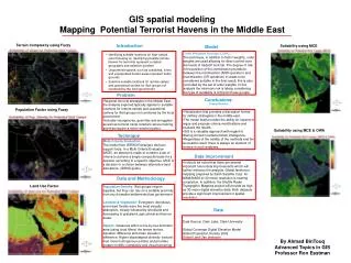 GIS spatial modeling Mapping Potential Terrorist Havens in the Middle East