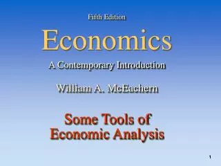Fifth Edition Economics A Contemporary Introduction William A. McEachern Some Tools of Economic Analysis