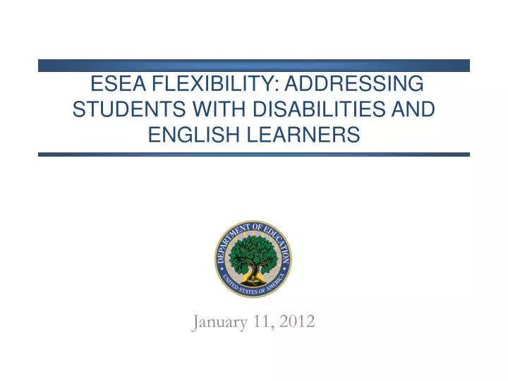 esea flexibility addressing students with disabilities and english learners