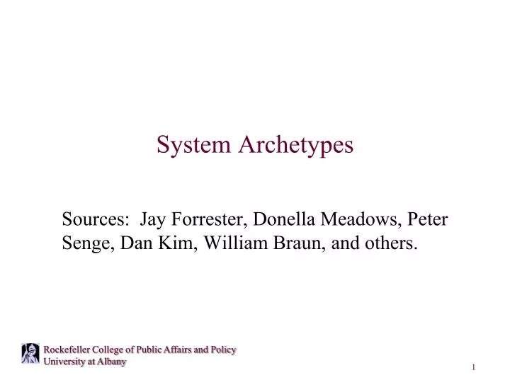system archetypes