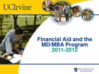 Financial Aid and the MD/MBA Program 2011-2012