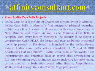 lodha casa bella affordable dombivali 09999684166 projects