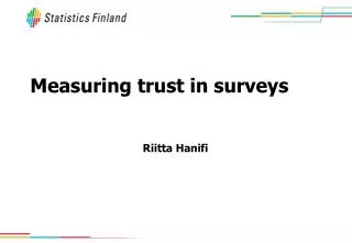 Measuring trust in surveys