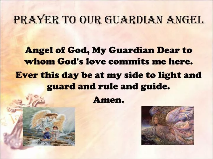 prayer to our guardian angel