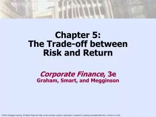 Chapter 5: The Trade-off between Risk and Return