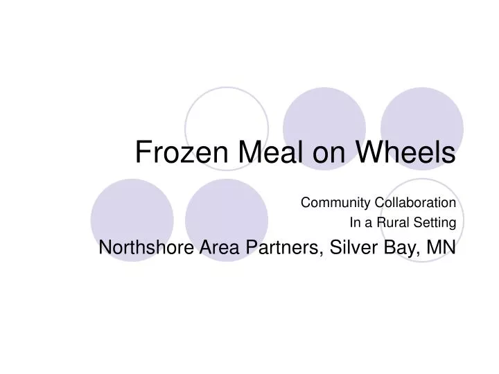 frozen meal on wheels