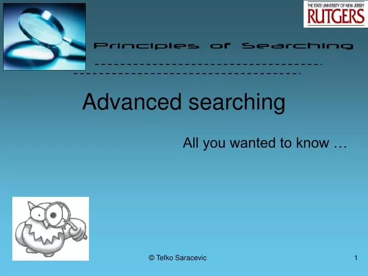 advanced searching
