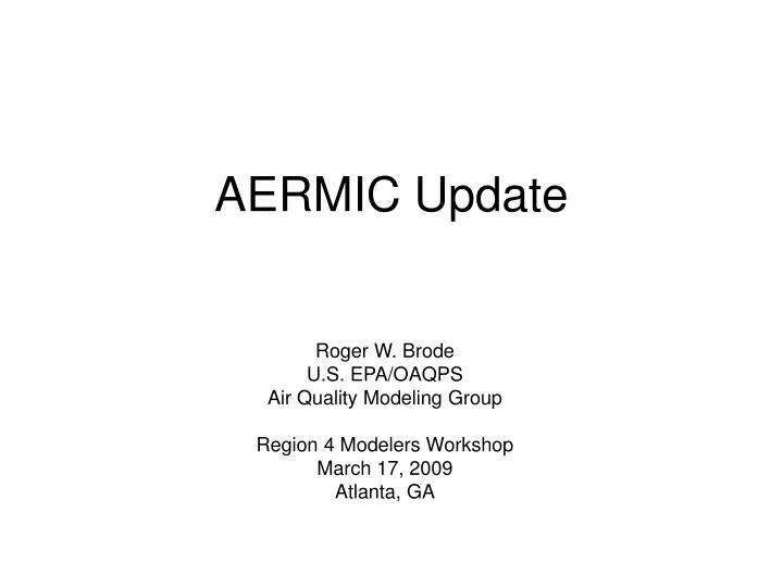 aermic update