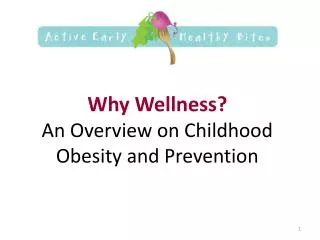 Why Wellness? An Overview on Childhood Obesity and Prevention