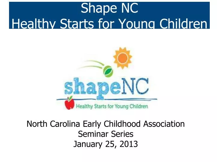 shape nc healthy starts for young children
