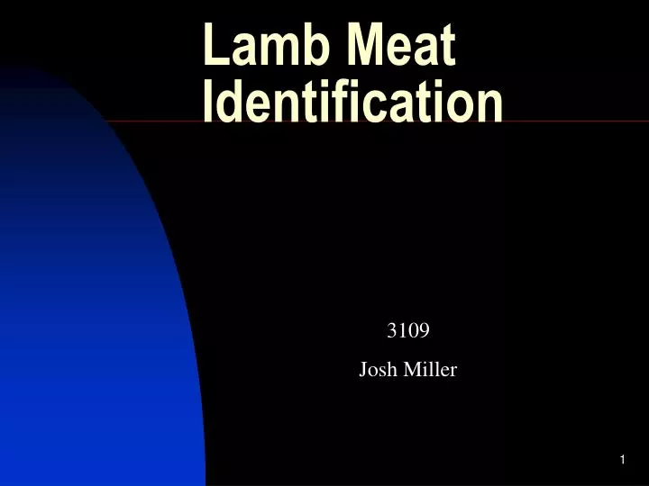 lamb meat identification